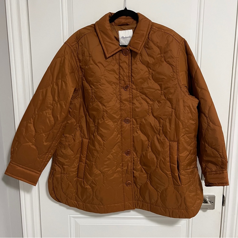 NWT - Madewell Women's Plus Airpuff Shirt Jacket - Size 1X
